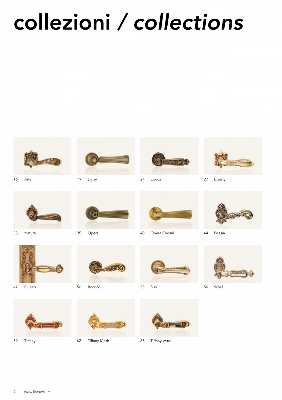 Pagina 5 - Manere vintage pentru usi LINEA CALI ARTE, DAISY, EPOCA, LIBERTY, NATURE, OPERA, OPERA...
