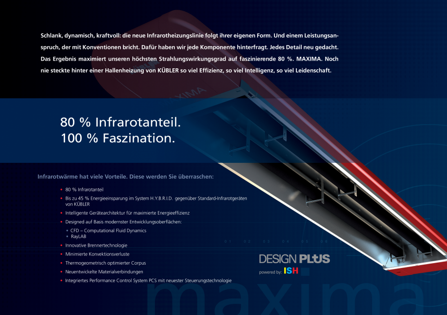 Pagina 2-Incalzitor cu infrarosu KUBLER MAXIMA Fisa tehnica Germana ierte Konvektionsverluste
•...