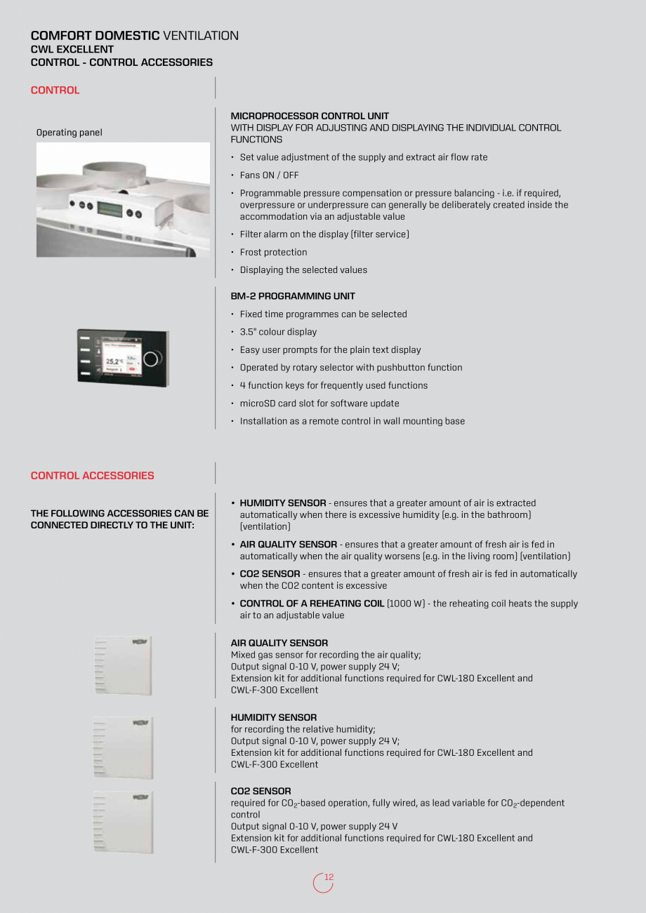 Pagina 12-Recuperatoare de caldura rezidentiale  WOLF CWL-F-150 Excellent, CWL-180 Excellent, CWL-300...