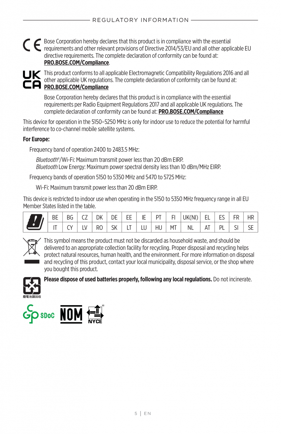 Pagina 5-Ghidul utilizatorului - Videobar BOSE Bose videobar VB-S Instructiuni montaj, utilizare Engleza ,...