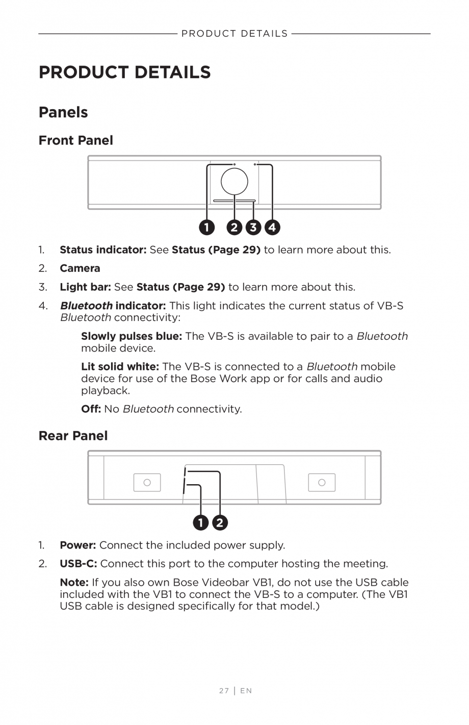 Pagina 27-Ghidul utilizatorului - Videobar BOSE Bose videobar VB-S Instructiuni montaj, utilizare Engleza he...