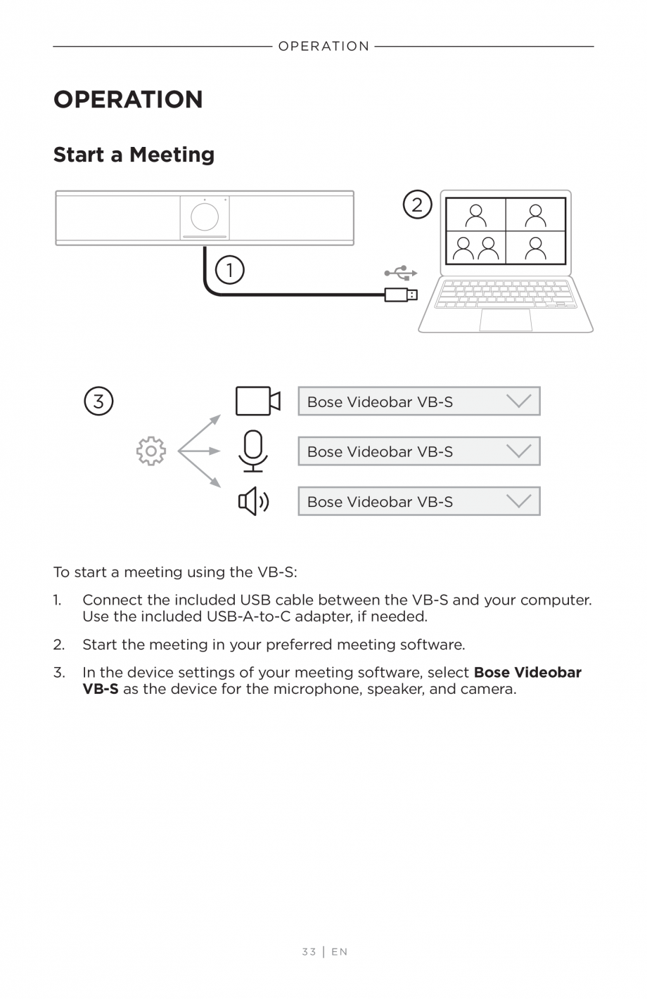 Pagina 33-Ghidul utilizatorului - Videobar BOSE Bose videobar VB-S Instructiuni montaj, utilizare Engleza ords...