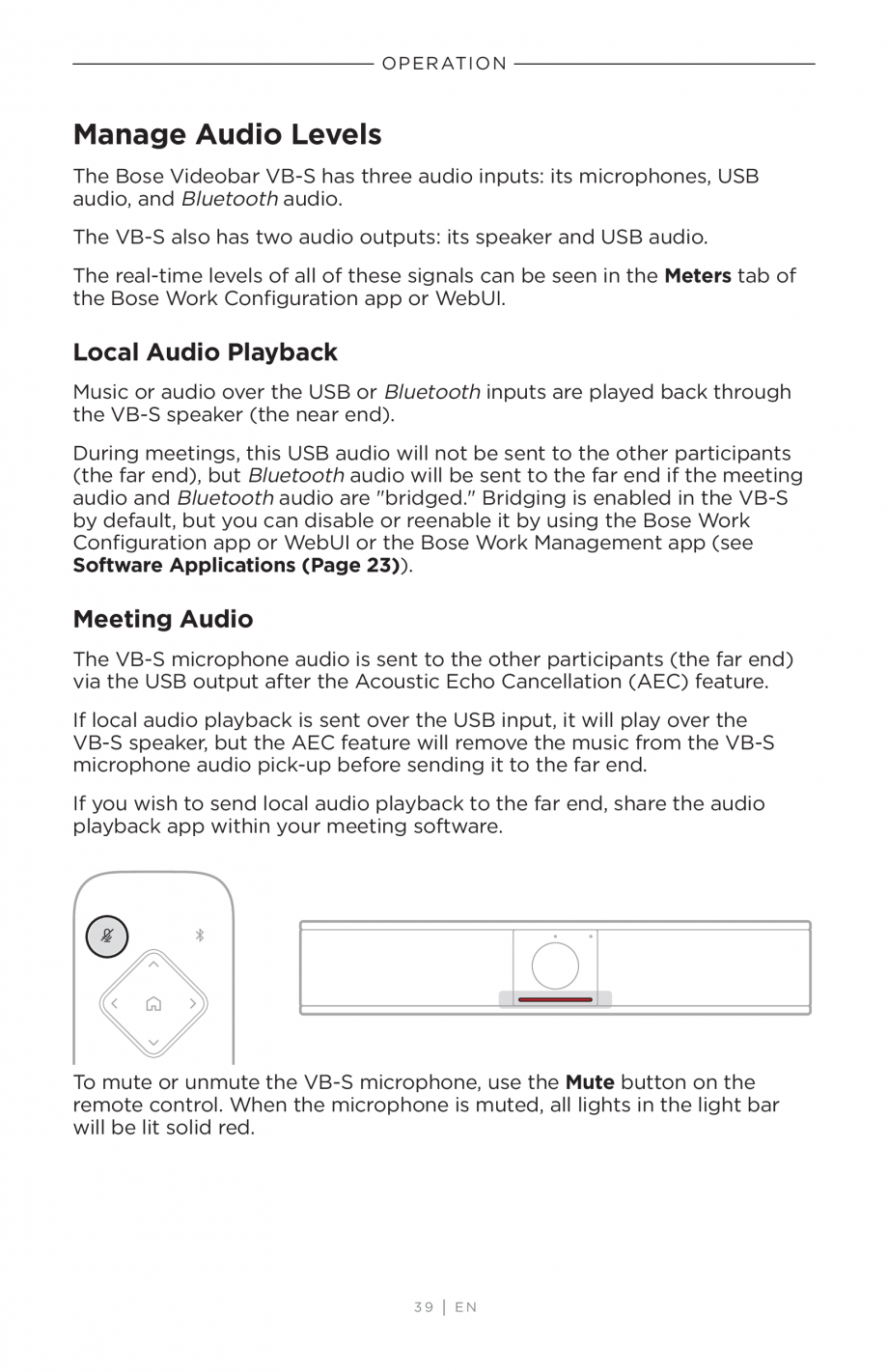 Pagina 39-Ghidul utilizatorului - Videobar BOSE Bose videobar VB-S Instructiuni montaj, utilizare Engleza 
are...