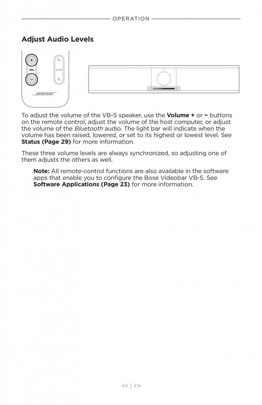 Pagina 40 - Ghidul utilizatorului - Videobar BOSE Bose videobar VB-S Instructiuni montaj, utilizare ...