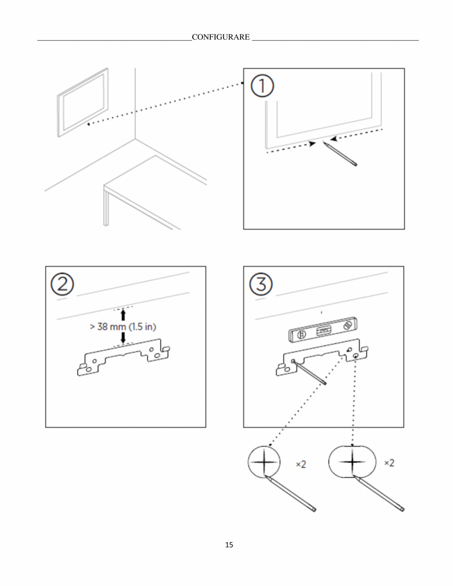 Pagina 15-Ghidul utilizatorului - Videobar  BOSE Bose videobar VB1 Instructiuni montaj, utilizare Romana 2008,...
