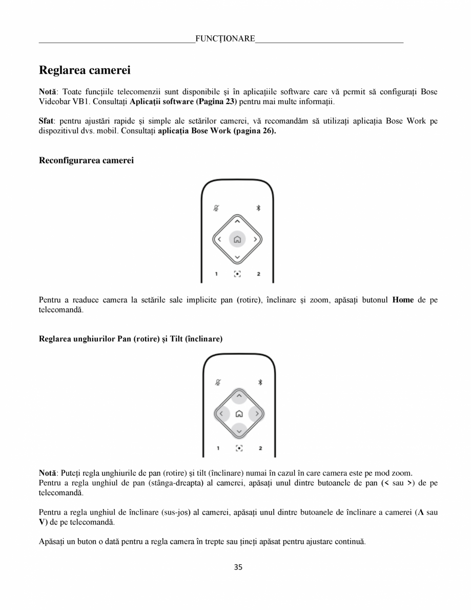 Pagina 35-Ghidul utilizatorului - Videobar  BOSE Bose videobar VB1 Instructiuni montaj, utilizare Romana ixa...