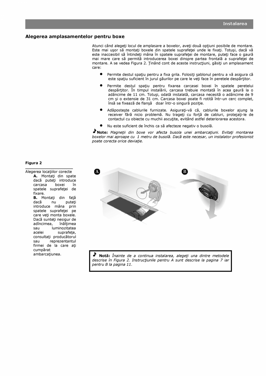 Pagina 5 - Manual de utilizare - boxe cu fir pentru exterior BOSE 131 Instructiuni montaj, utilizare...