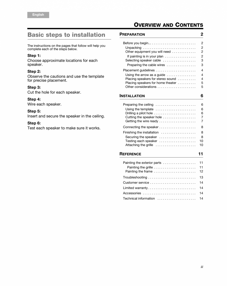 Pagina 3-Manual de utilizare - boxe stereo BOSE 791 Instructiuni montaj, utilizare Engleza rdance with the...