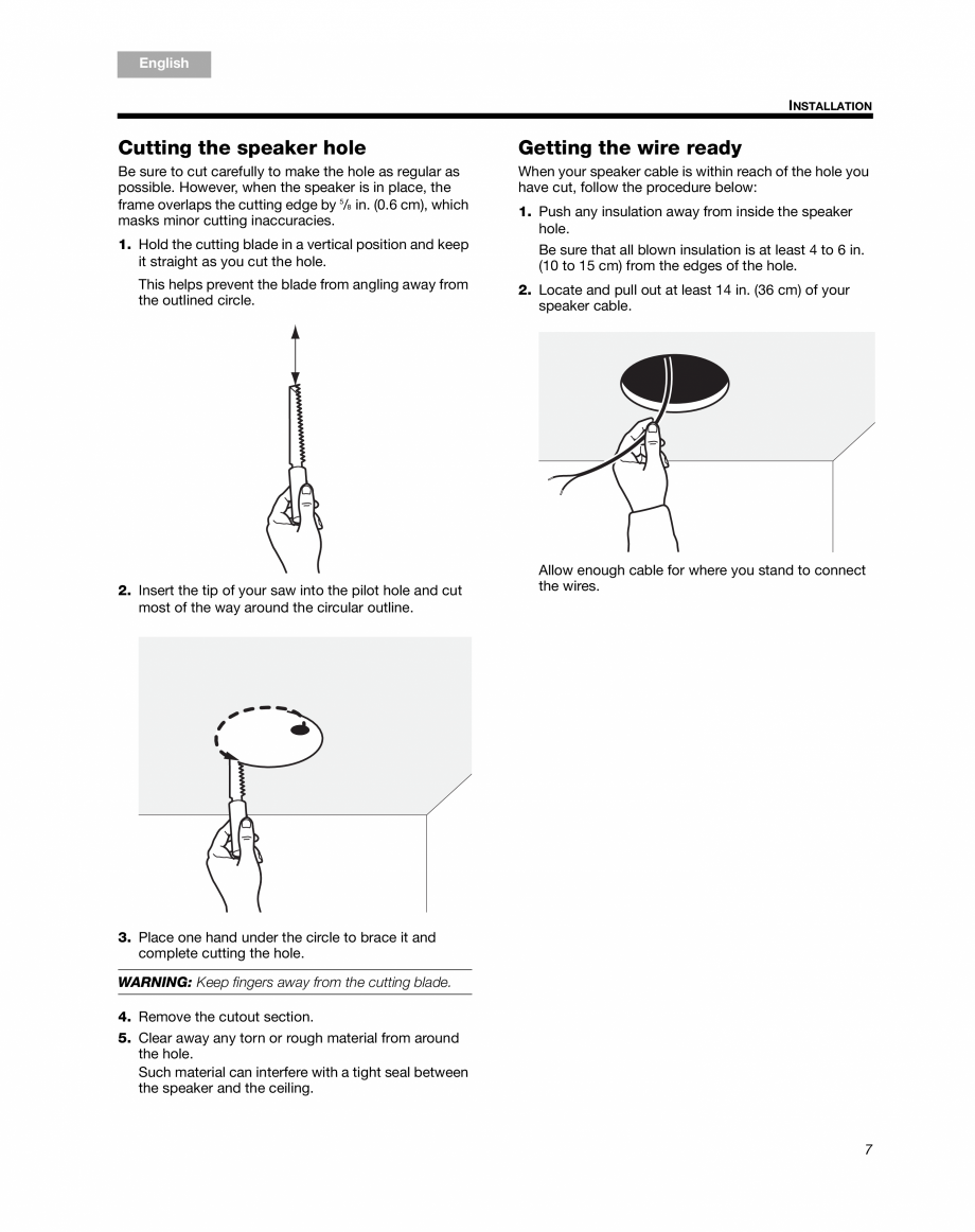 Pagina 9-Manual de utilizare - boxe stereo BOSE 791 Instructiuni montaj, utilizare Engleza aker_IG.book Page ...