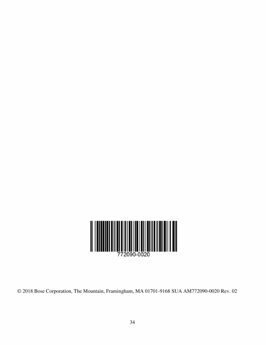 Pagina 34-Manual de utilizare - Bas wireless BOSE 700 Black Instructiuni montaj, utilizare Romana rocesul de...