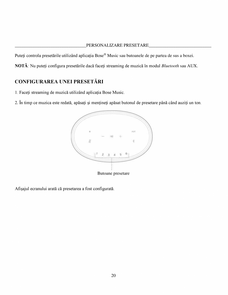 Pagina 20-Manual de utilizare - Bose Home Speaker 500 BOSE Home Speaker 500  Instructiuni montaj,...