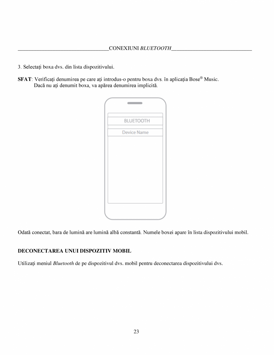 Pagina 23-Manual de utilizare - Bose Home Speaker 500 BOSE Home Speaker 500  Instructiuni montaj,...