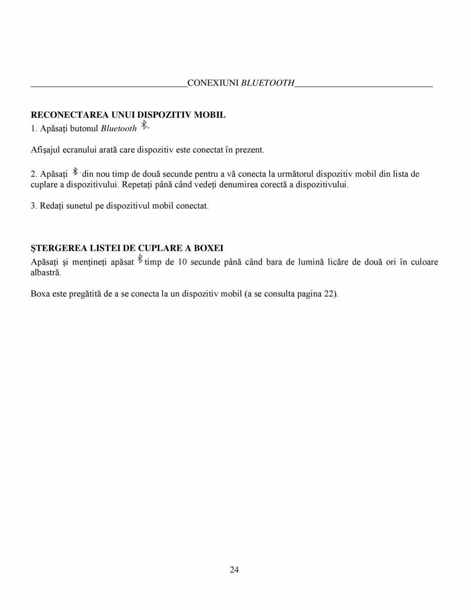 Pagina 24-Manual de utilizare - Bose Home Speaker 500 BOSE Home Speaker 500  Instructiuni montaj,...