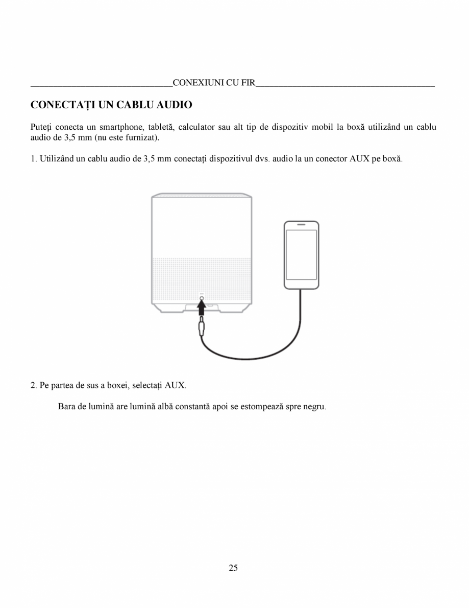Pagina 25-Manual de utilizare - Bose Home Speaker 500 BOSE Home Speaker 500  Instructiuni montaj,...