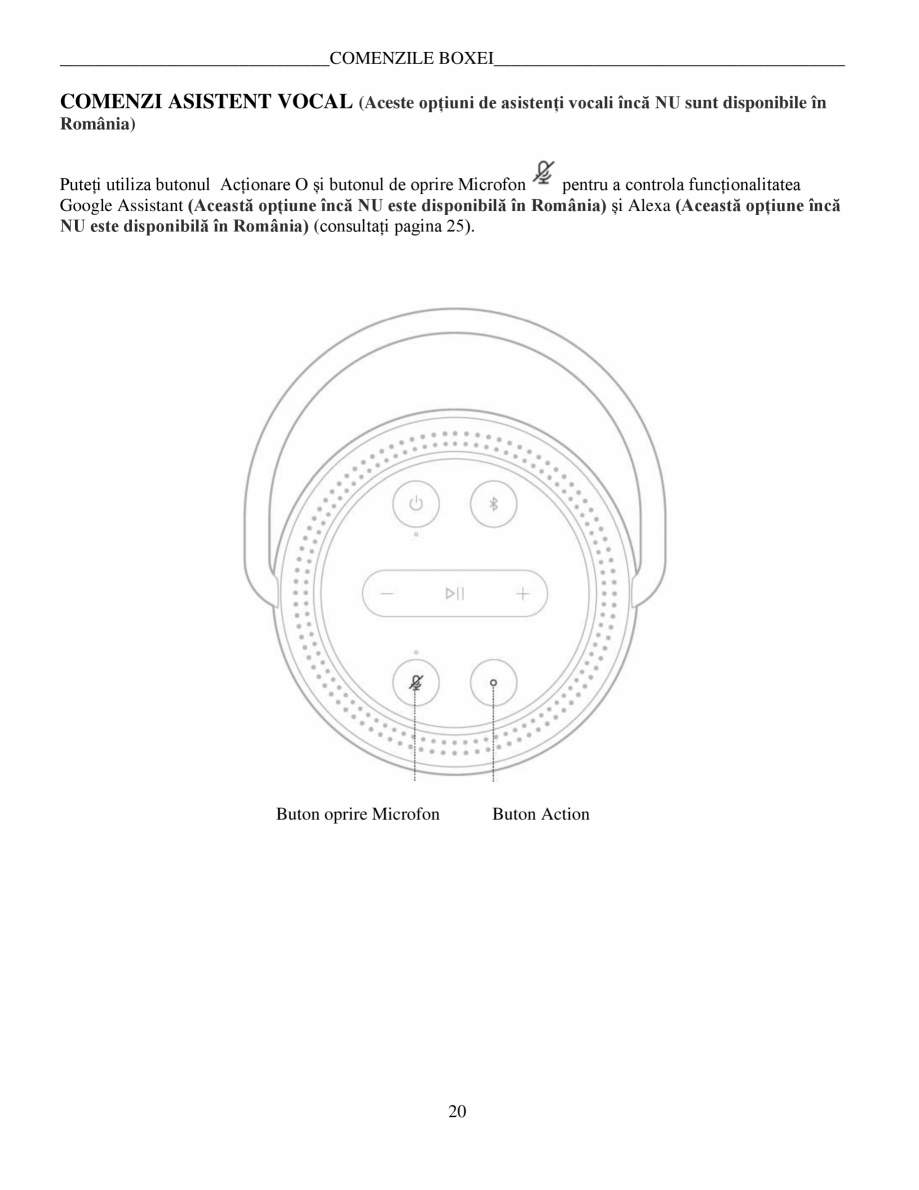 Pagina 20 - Manual de utilizare - Home Speaker Portable BOSE Home Speaker Portable Triple ...