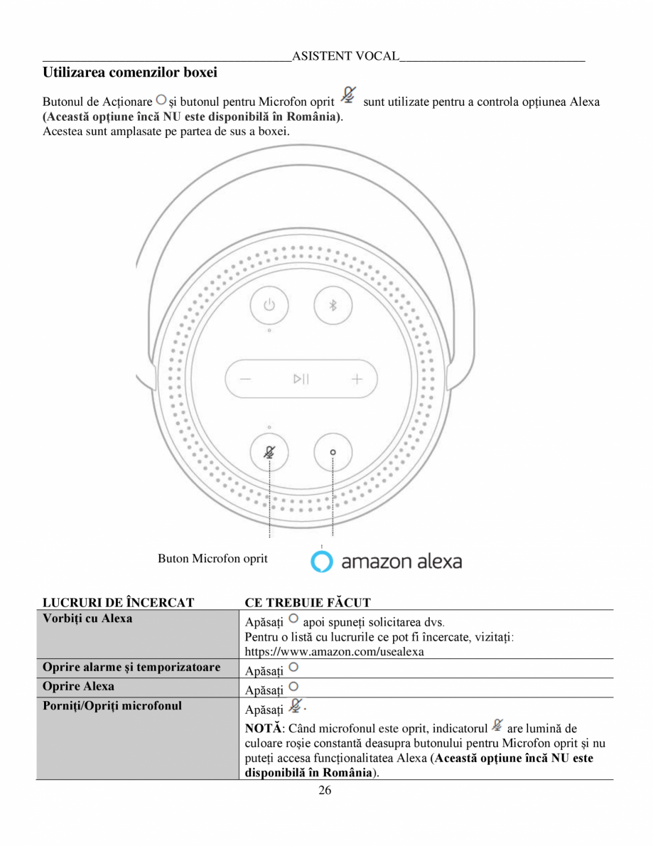 Pagina 26-Manual de utilizare - Home Speaker Portable BOSE Home Speaker Portable Triple  Instructiuni...