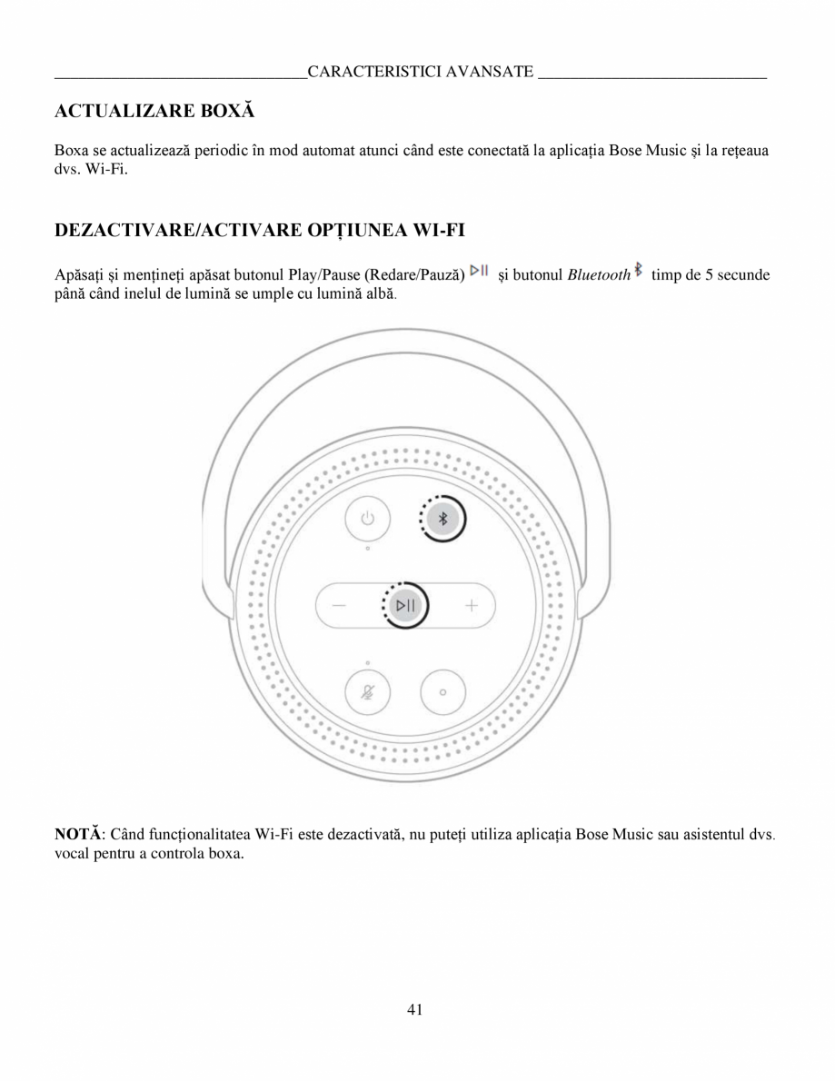 Pagina 41-Manual de utilizare - Home Speaker Portable BOSE Home Speaker Portable Triple  Instructiuni...