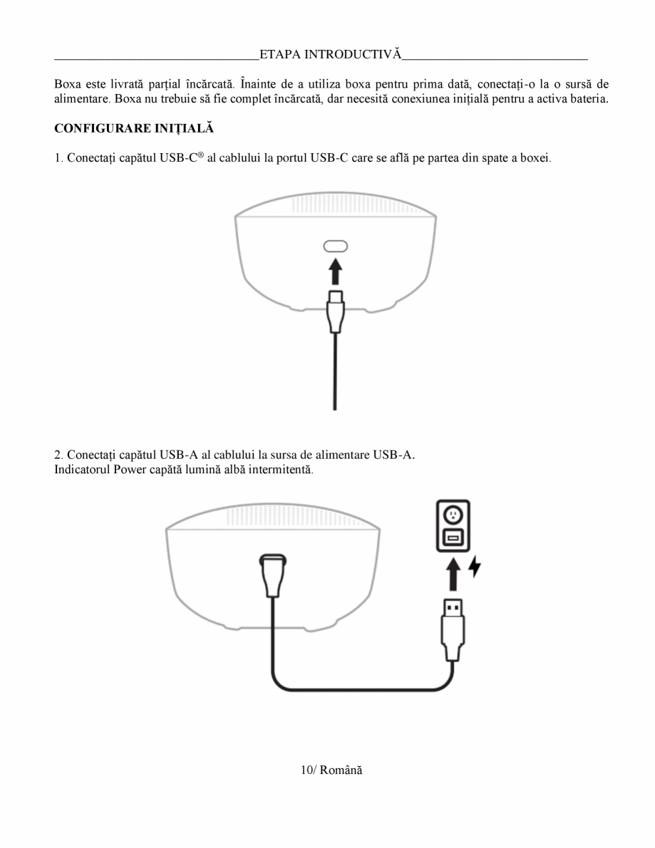 Pagina 10 - Manual de utilizare boxa bluetooth Bose BOSE SoundLink Flex Gen2 Instructiuni montaj,...