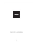 Manual de utilizare - modul de bas Bose BOSE - 500 Black