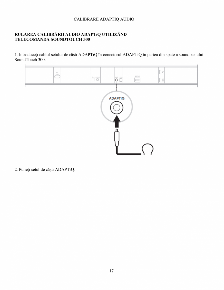 Pagina 17 - Manual de utilizare - modul de bas Bose BOSE 500 Black Instructiuni montaj, utilizare...