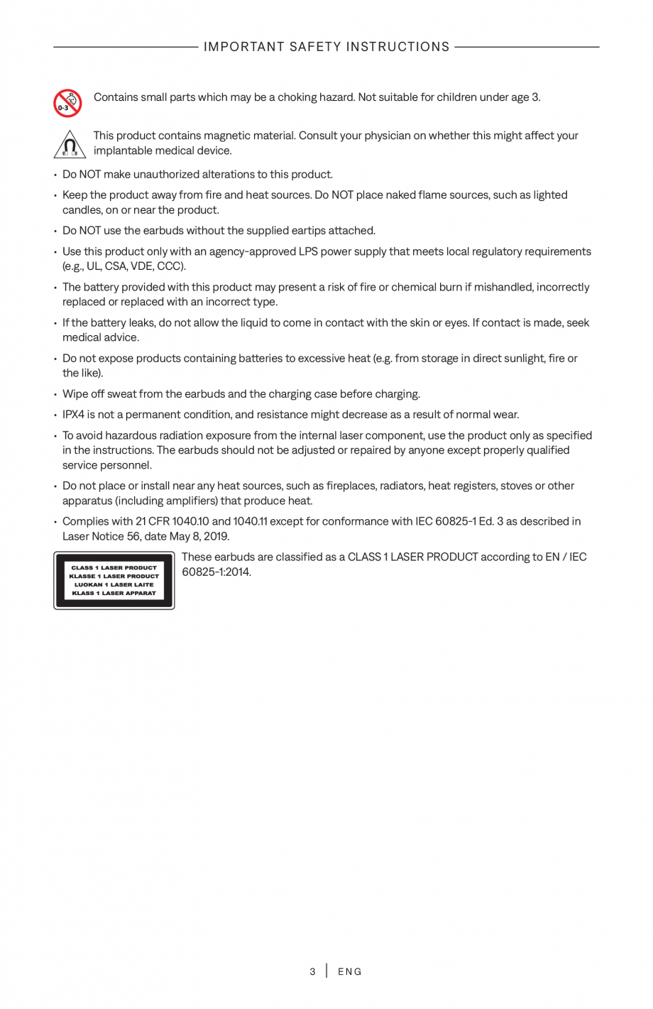 Pagina 3-Manual de utilizare pentru casti true wireless cu anularea zgomotului BOSE QuietComfort Ultra...