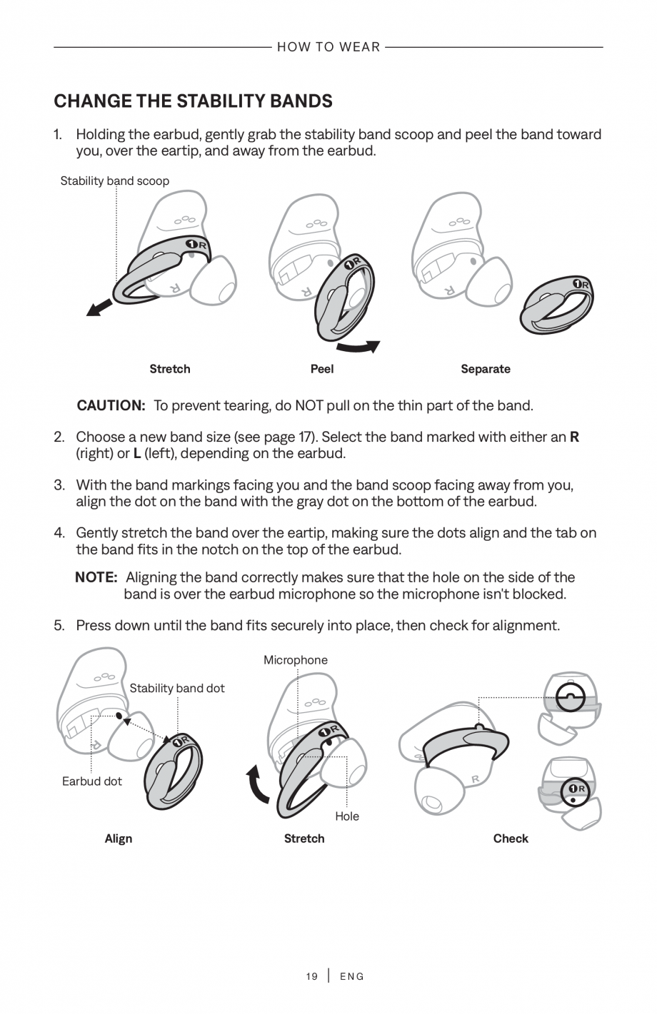 Pagina 19 - Manual de utilizare pentru casti true wireless cu anularea zgomotului BOSE QuietComfort ...