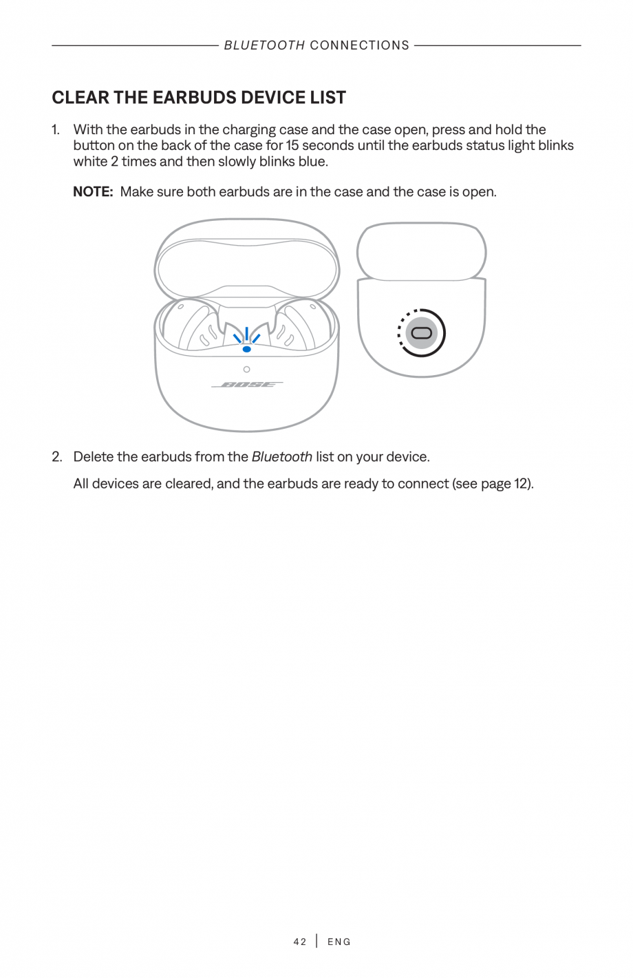 Pagina 42 - Manual de utilizare pentru casti true wireless cu anularea zgomotului BOSE QuietComfort ...