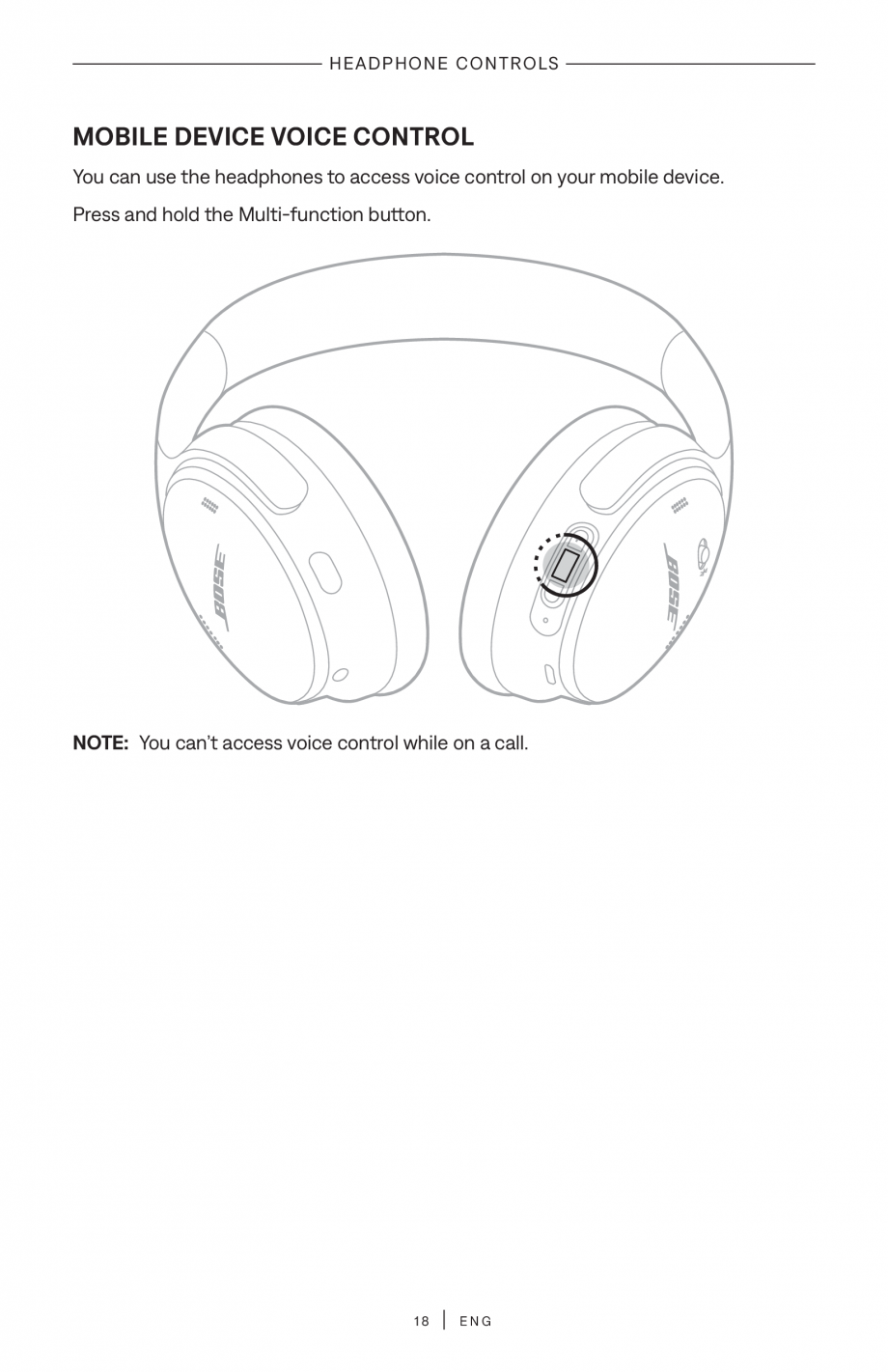 Pagina 18 - Manual de utilizare pentru casti cu anularea zgomotului BOSE QuietComfort Headphones...
