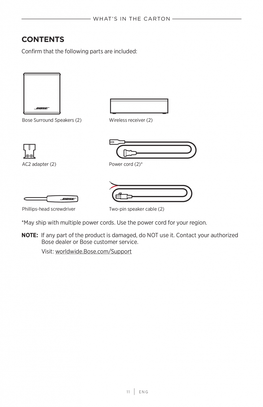 Pagina 11-Manual de utilizare Boxe Bose Surround BOSE Instructiuni montaj, utilizare Engleza rts

-

○
...
