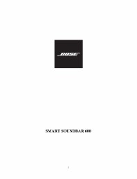 Manual de utilizare Soundbar Smart Bose 600
