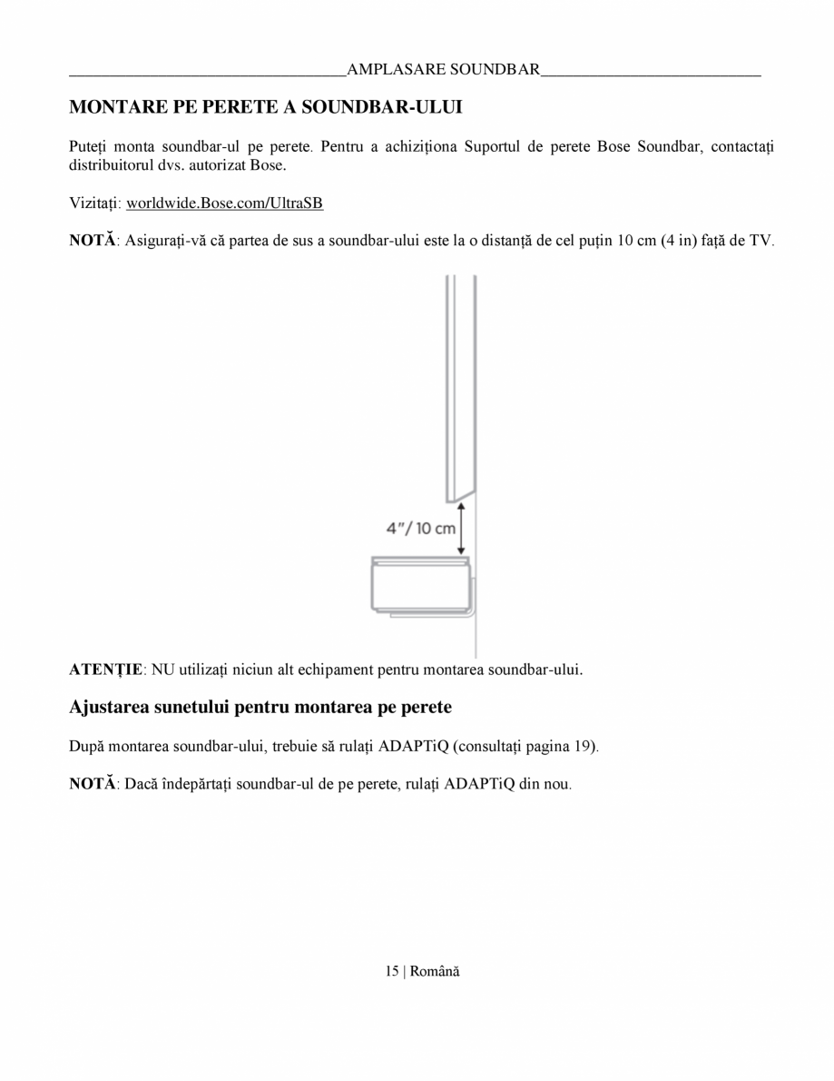 Pagina 15-Manual de utilizare soundbar BOSE Bose Ultra Romana 
0
0
0
0
Acest tabel este întocmit în...