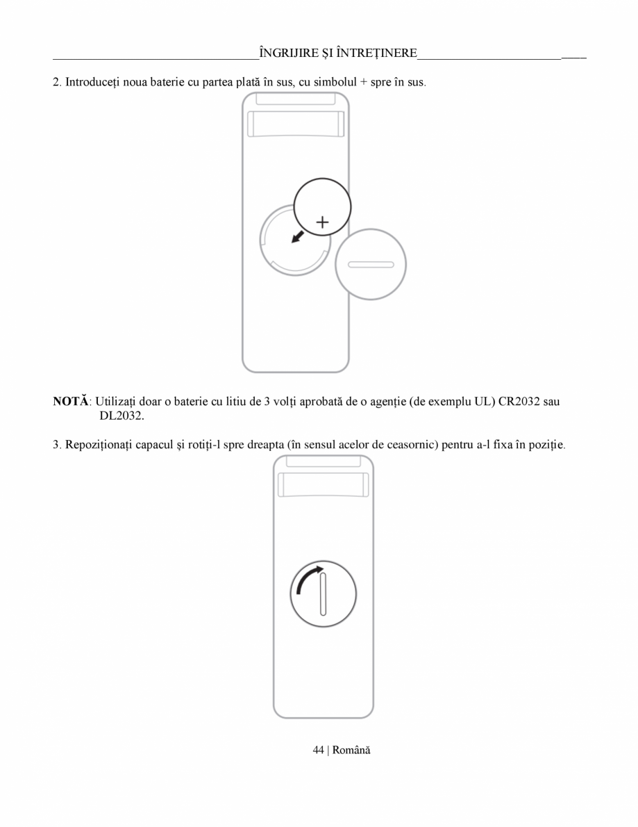 Pagina 44-Manual de utilizare soundbar BOSE Bose Ultra Romana Alexa (Această opțiune încă NU este
...