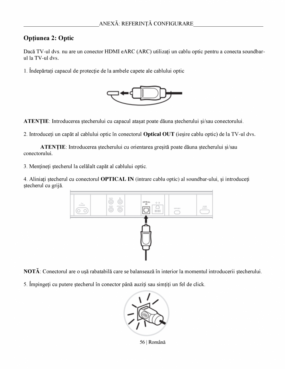 Pagina 56-Manual de utilizare soundbar BOSE Bose Ultra Romana  | Română
...