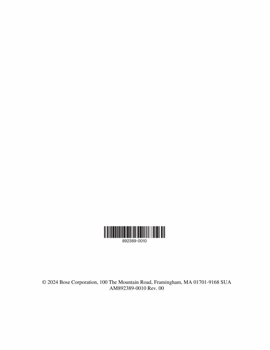 Pagina 62 - Manual de utilizare pentru soundbar Smart Bose BOSE Instructiuni montaj, utilizare...