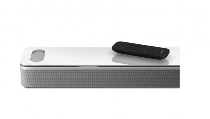 Soundbar alb vazut de aproape Bose 900 Soundbar wireless
