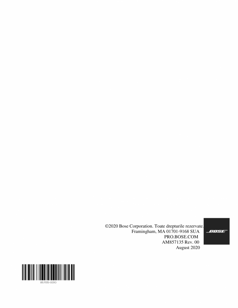 Pagina 18-Manual de utilizare  pentru sistemul array Bose BOSE L1 Pro8, L1 Pro16 Instructiuni montaj,...