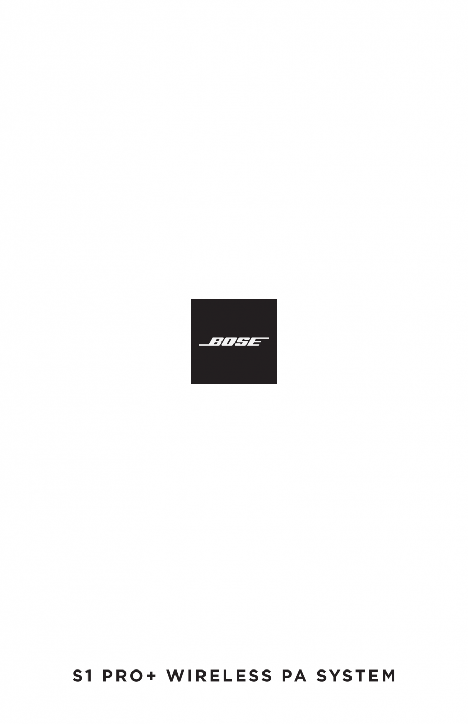 Pagina 1-Manual de utilizare pentru sistem audio portabil pentru muzica live BOSE S1 PRO + Instructiuni...