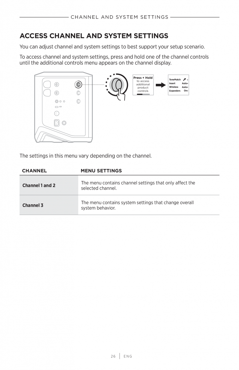 Pagina 26-Manual de utilizare pentru sistem audio portabil pentru muzica live BOSE S1 PRO + Instructiuni...