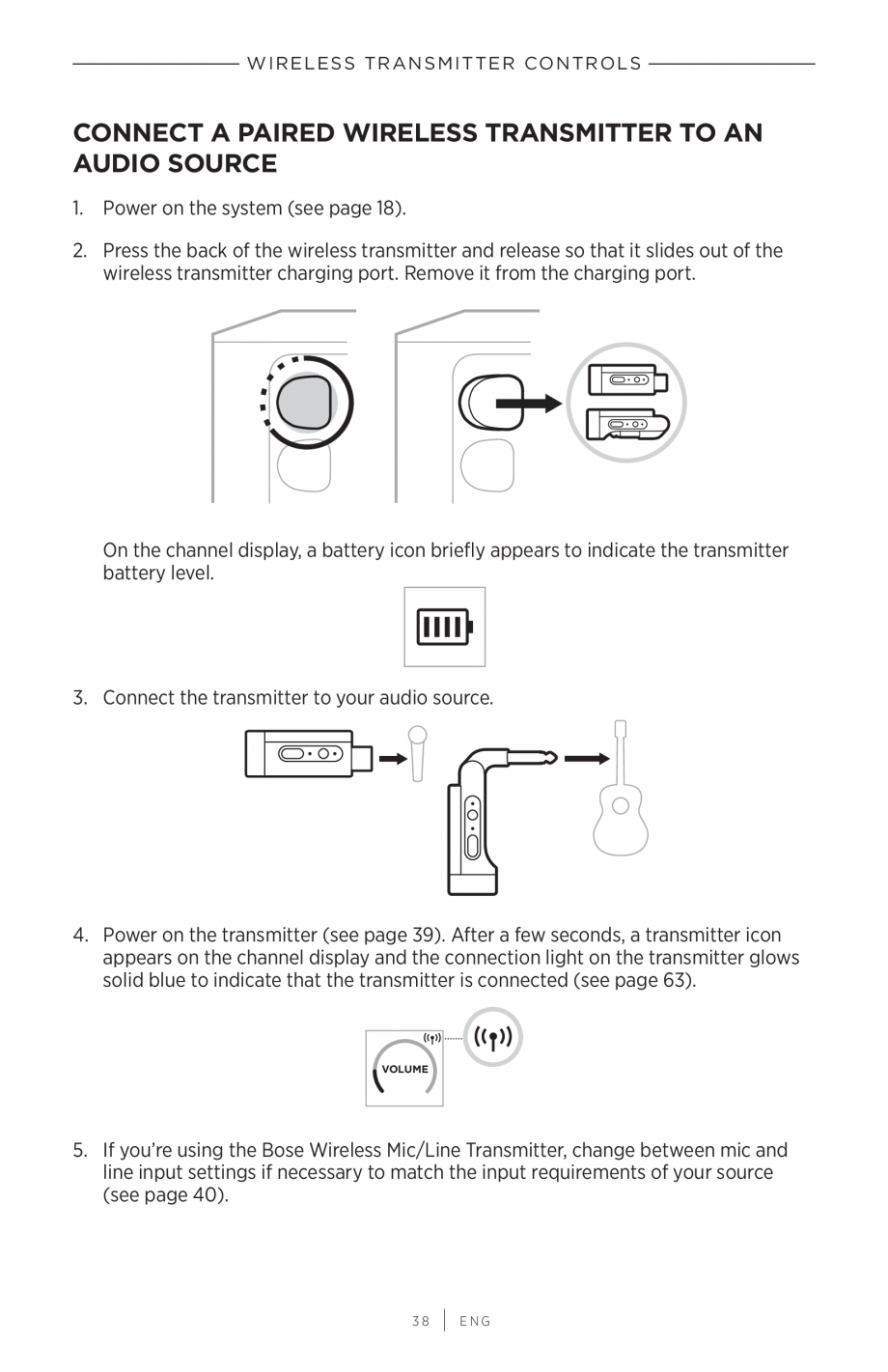 Pagina 38-Manual de utilizare pentru sistem audio portabil pentru muzica live BOSE S1 PRO + Instructiuni...