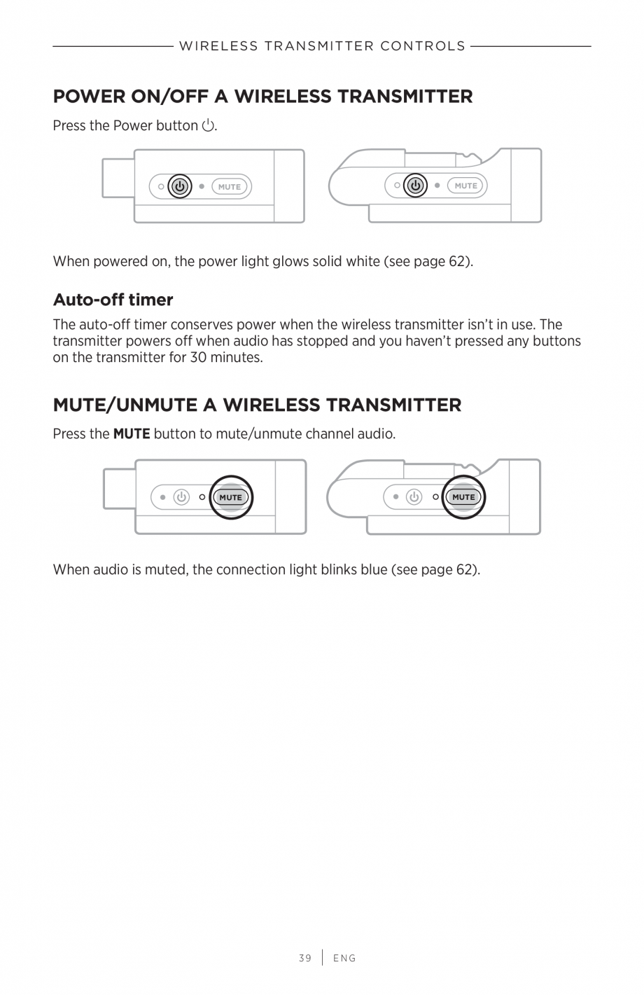 Pagina 39-Manual de utilizare pentru sistem audio portabil pentru muzica live BOSE S1 PRO + Instructiuni...