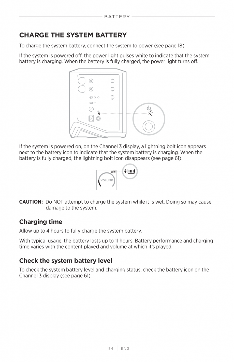 Pagina 54-Manual de utilizare pentru sistem audio portabil pentru muzica live BOSE S1 PRO + Instructiuni...