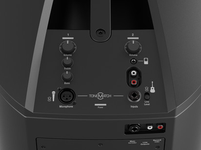 Sistem pentru muzica live Bose L1 Compact - detaliu panou comanda L1 Compact Sistem pentru muzica