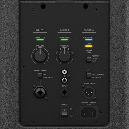 BOSE Boxa array flexibila F1 812 - detalii panou control - Sisteme audio portabile pentru muzica