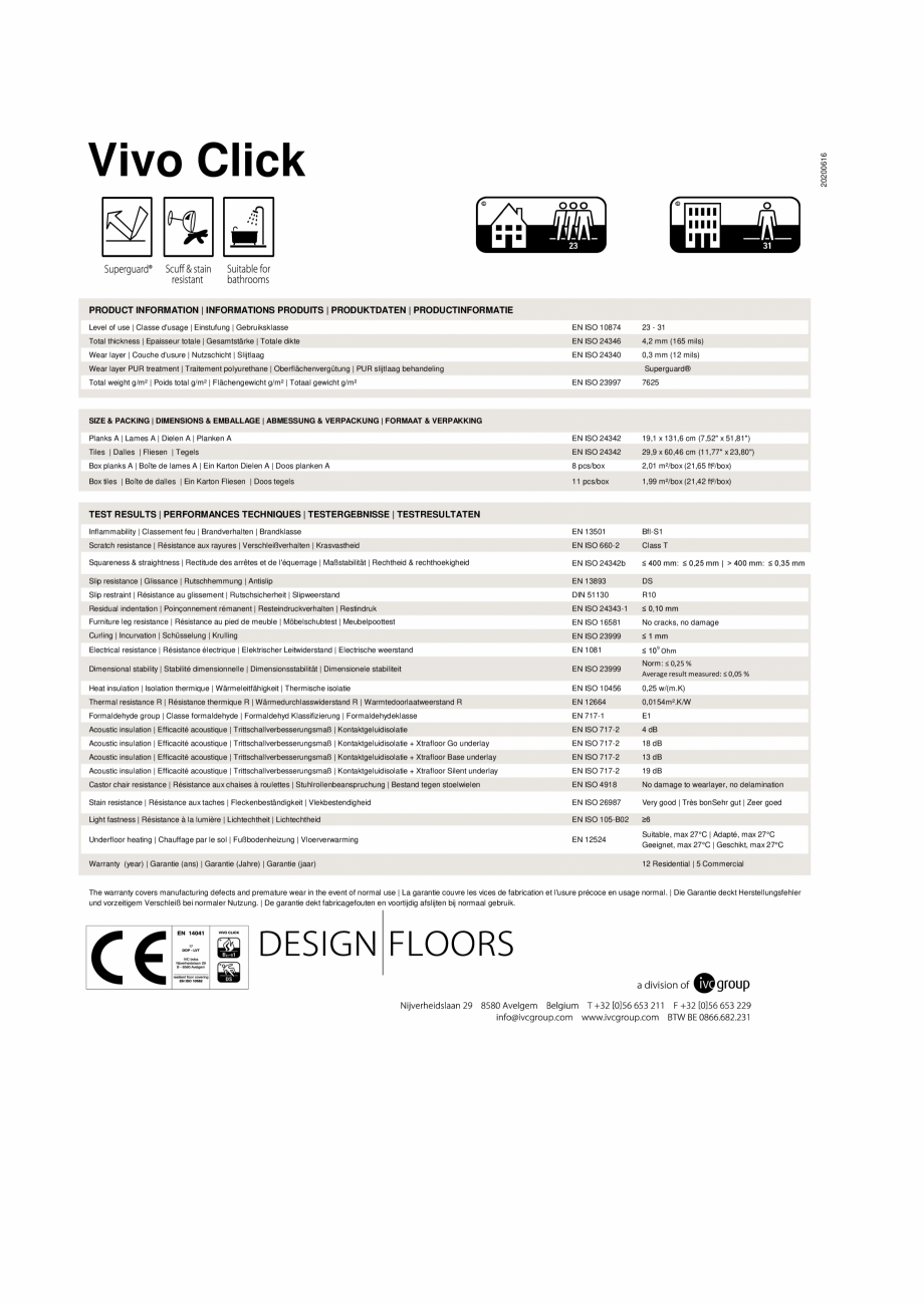 Pagina 1-Parchet LVT - parchet vinil Vivo Click, colectia IVC Decolandia Fisa tehnica Romana 20200616

Vivo...