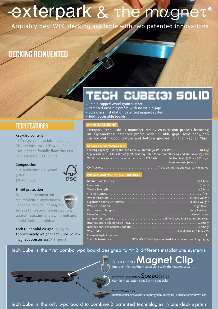 Pagina 1 - Deck compozit design inovator Magnet Decolandia  Cube Crema,  Cube Ipe, Cube Nieve, Cube ...