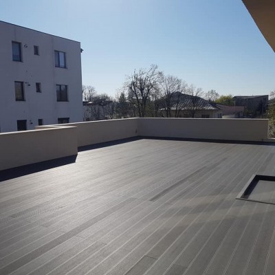 Decolandia Pardoseala exterior compozit (deck WPC) culoare gri D-GRWPC 2900x150x25 mm - Deck compozit pentru placari