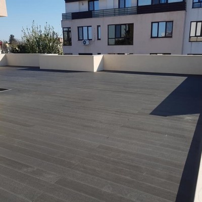 Decolandia Pardoseala exterior compozit (deck WPC) culoare gri D-GRWPC 2900x150x25 mm - Deck compozit pentru placari