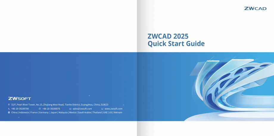 Pagina 1-Ghid de instalare ZWCAD 2025 ZWCAD DISTRIBUTION ZWCAD 2024 Instructiuni montaj, utilizare Engleza...