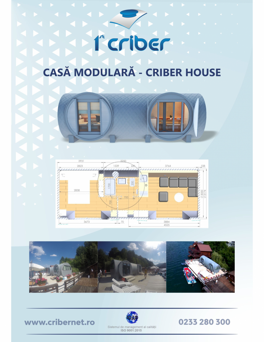 Pagina 1-CAD-PDF Casa modulara CRIBER Detaliu de produs Criber HOUSE  