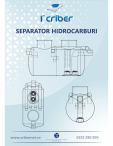 Separator hidrocarburi CRIBER - 1st Criber cu filtru coalescent